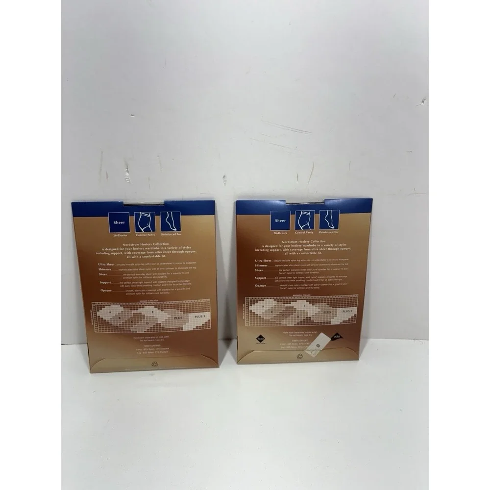 Nordstrom Sheer Control Panty Lot Of 2 Plus 2 Size Off Black Brand New‎
